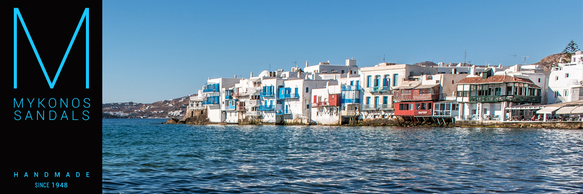 Mykonos Sandals - Find Us at Little Venice