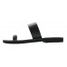 Black Toe Loop Sandal