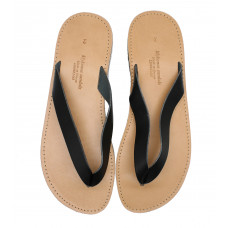 Two Tone Flip Flops Black