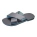 Cross Over Slide Sandal - Black